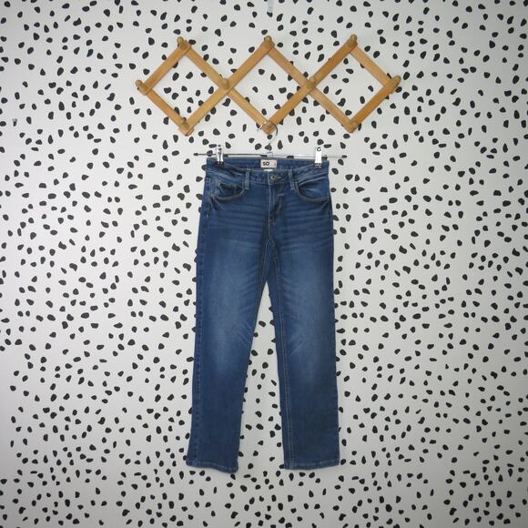 SO Medium Wash Denim Straight Leg Girls Jeans - Picture 1 of 6